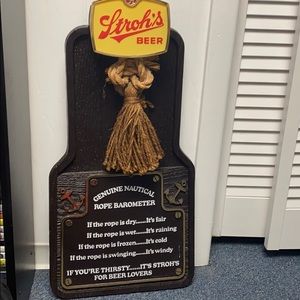 1970s Stroh’s vintage nautical beer sign